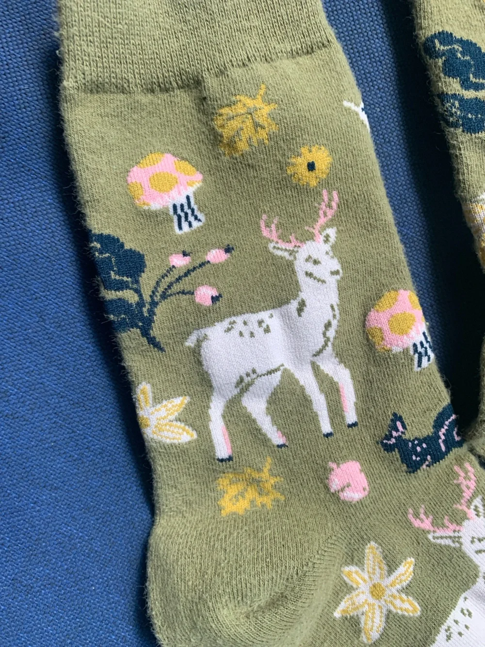 Deer/woodland friends socks - free add on